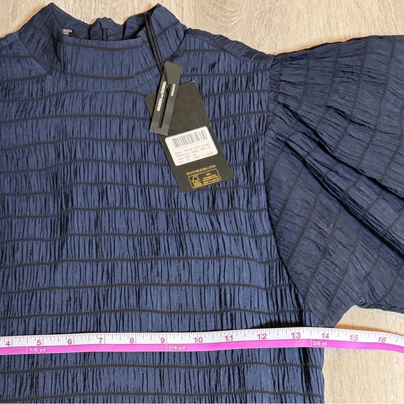 SCOTCH & SODA Mock Neck Striped Mini Dress NWT Size XS New Years Dress - Picture 8 of 8